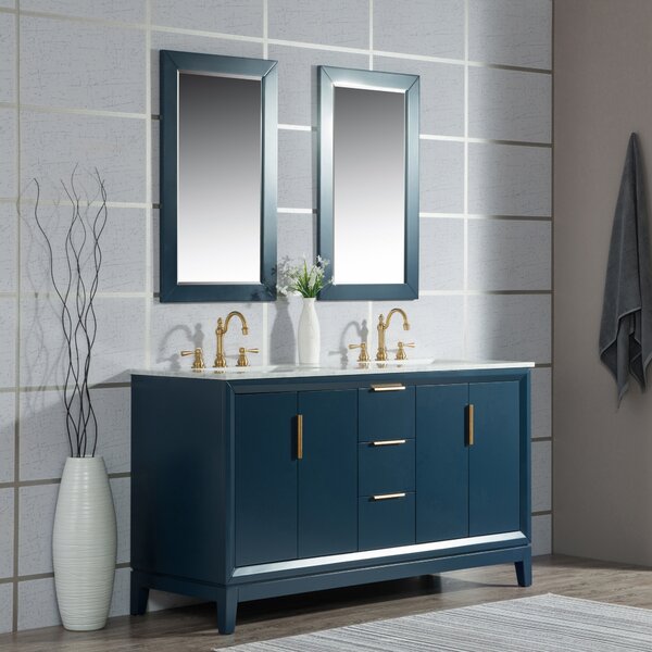 Modern Contemporary Double Trough Sink Vanity Allmodern