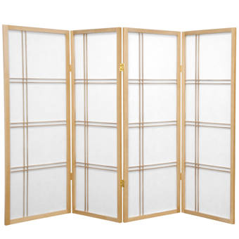 Winston Porter Duponta 70 4 Panel Folding Room Divider Reviews Wayfair