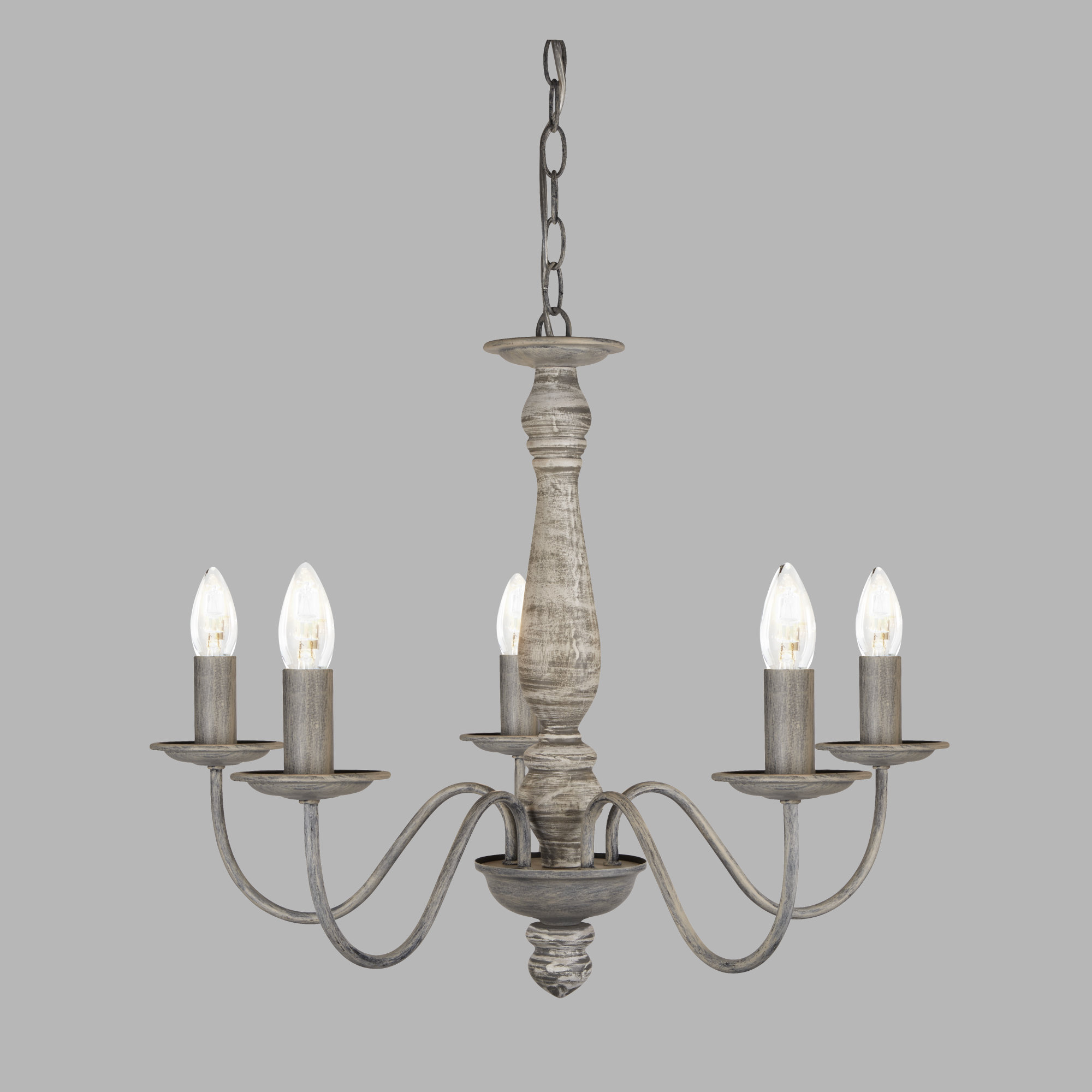 Barney 5 Light Candle Style Chandelier | Candle style Barney 5 Light Candle Style Chandelier | Candle style