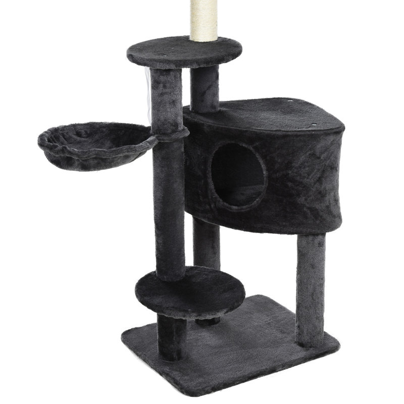Tucker Murphy Pet Shasta Adjustable Height Floor To Ceiling Vertical Cat Tree Wayfair