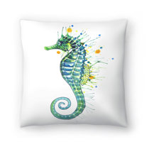 seahorse throw pillows