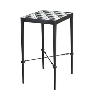 Coinde Palm Micro Mosaic End Table by Brayden Studio Design