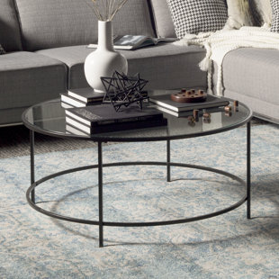 Furniturer Round Coffee Table Black Set Of 2 0500400007429 Rona