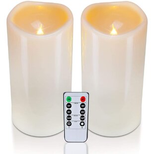 Battery Powered Timer Function Indoor & Outdoor Flickering LED Candle White, 9.4 Festive Lights Smoked Glass Lantern 