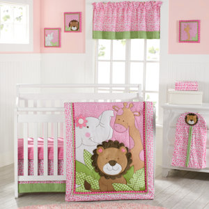 Sassy Jungle Friends 9 Piece Crib Bedding Set