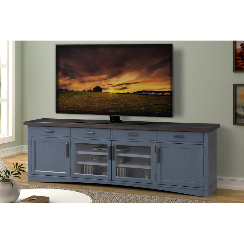 Coastal Farmhouse Abalone Tv Stand For Tvs Up To 88 Reviews Wayfair