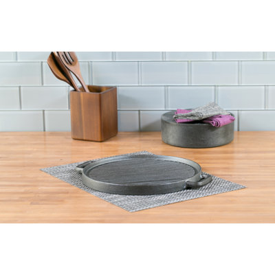 12" Round Reversible Grill Pan Basic Essentials