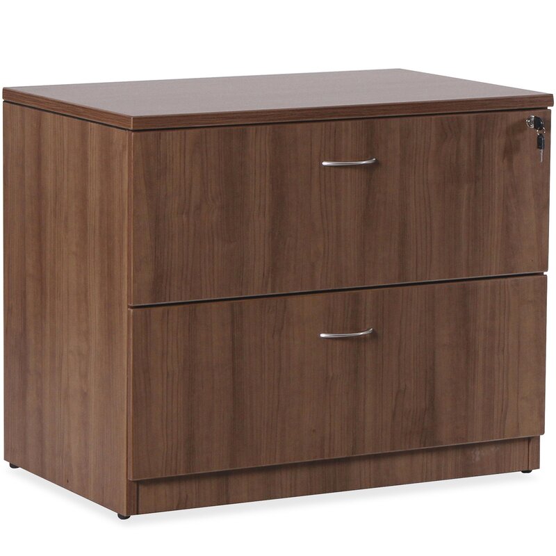 Lorell Essentials Series Laminate 2 Drawer Lateral Filing Cabinet