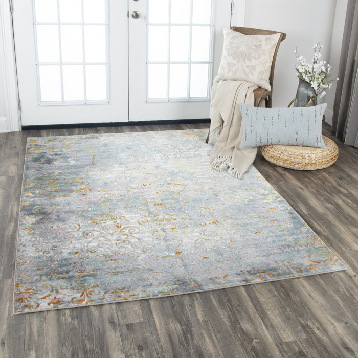 Elliot Gray Yellow Area Rug Elliot Gray Yellow Area Rug