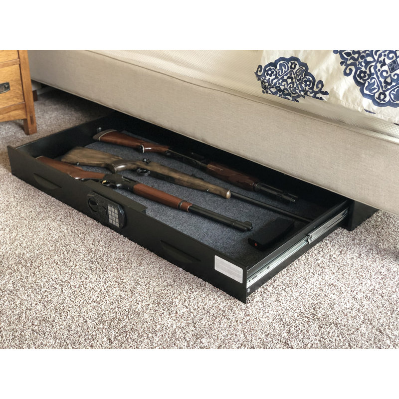 Monster Vault Low Profile Underbed Security Safe Box With Dual Monster Vault Low Profile Underbed