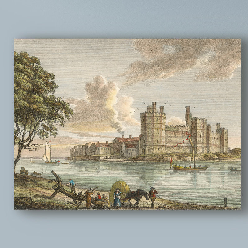 Charlton Home Caernarvon Castle Acrylic Painting Print On