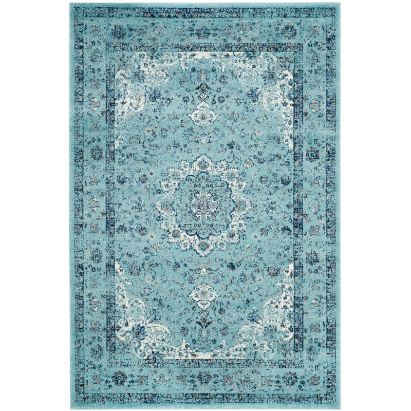 Lark Manor Centralia Oriental Jute Sisal Light Blue Area Rug Reviews Wayfair