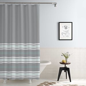Gray & Silver Shower Curtains You\'ll Love | Wayfair Gray & Silver Shower Curtains You\'ll Love | Wayfair