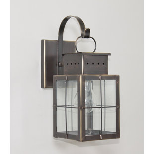 Go to store & view more images Wildes 1-Light Outdoor Wall Lantern by Breakwater Bay