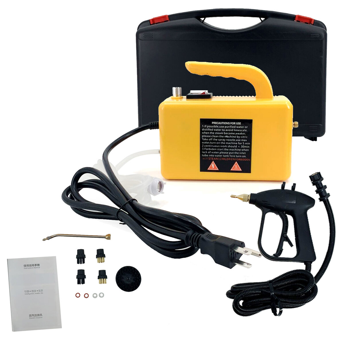 1700W High Pressure Steam Cleaner Handheld Cleaning Machine for House 110V 
