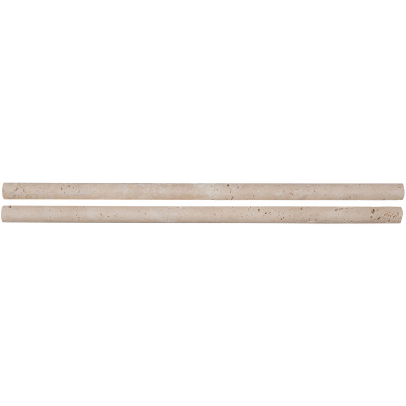 MSI 12" x 1" Travertine Pencil Liner Tile Trim in Durango ...