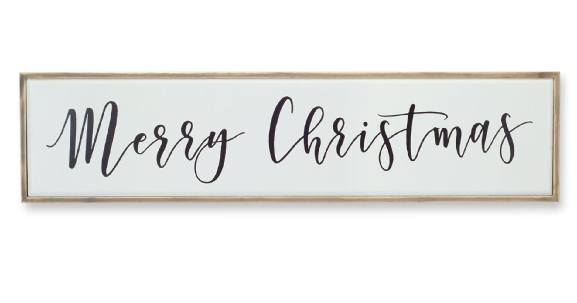 The Holiday Aisle Merry Christmas Sign Set Of 2 31 5 L X 7 75 H Wood Metal Wayfair