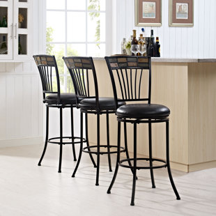 Kyson 45.75 Swivel Bar Stool by World Menagerie