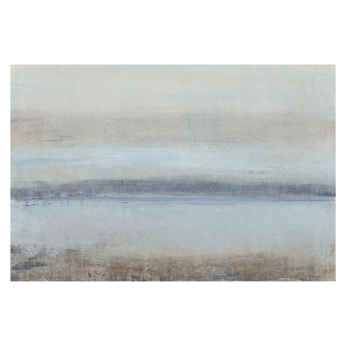 Blue Horizon I 1.9m x 2.88m Textured Matt Peel & Stick Wall Mural East Urban Home