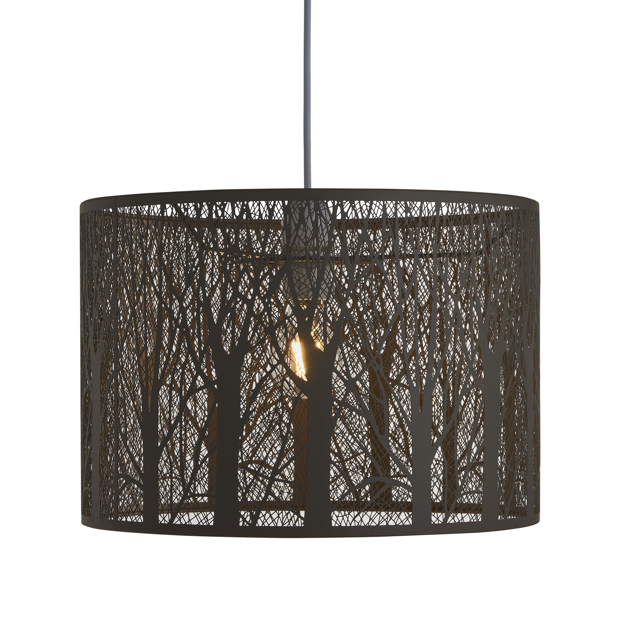 bella metal drum pendant shade