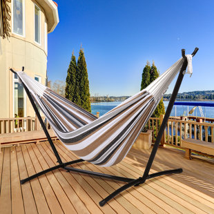 Go to store & view more images Schwartz Double Tree Hammock by Freeport Park