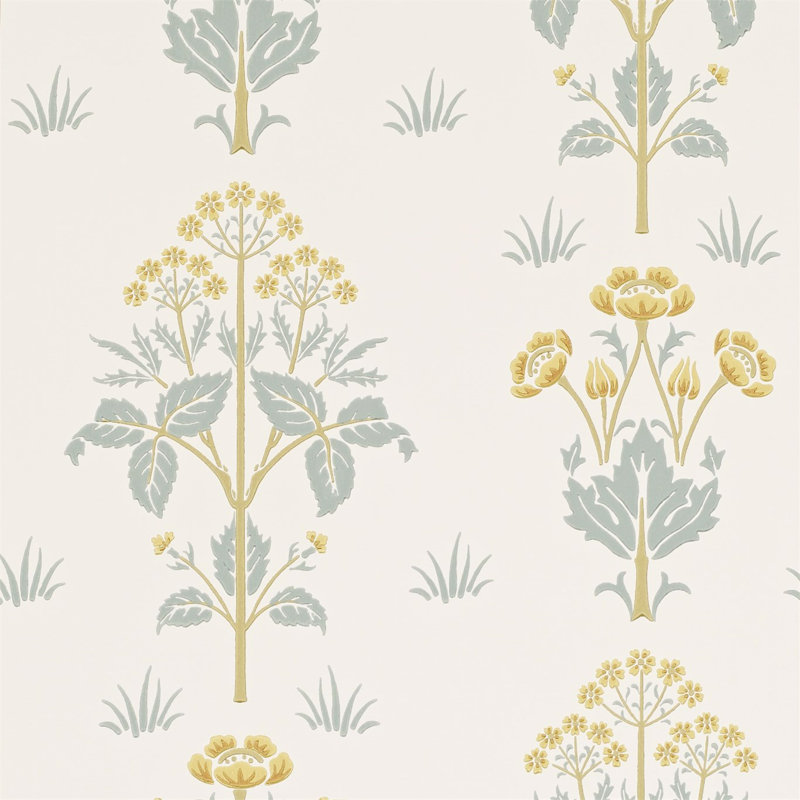 Meadow Street Wallpaper Color: Gold/Slate