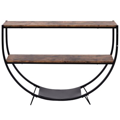 17 Stories Almanor 48" Console Table  Table Top Color: Distressed Brown