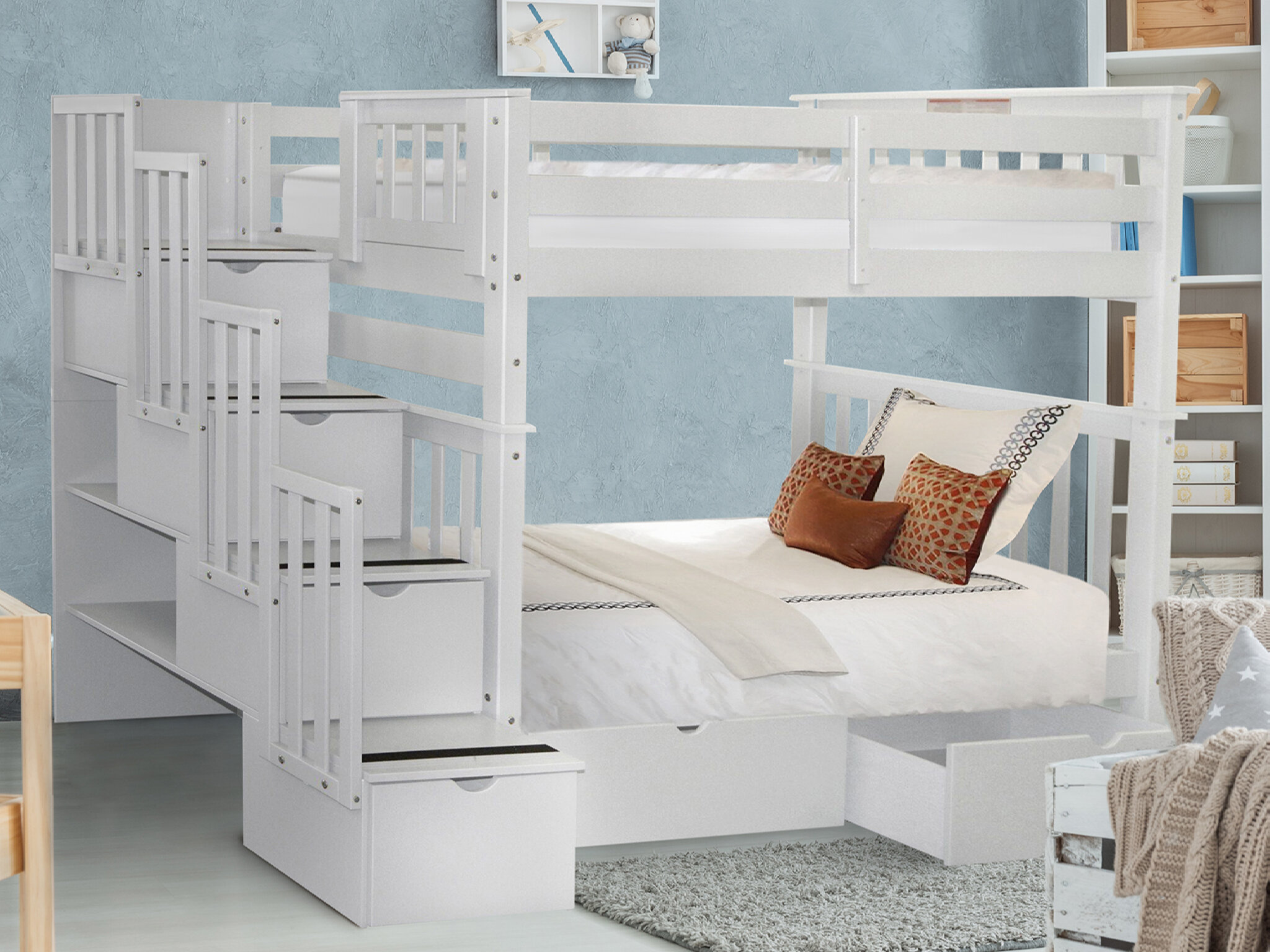 built in twin beds