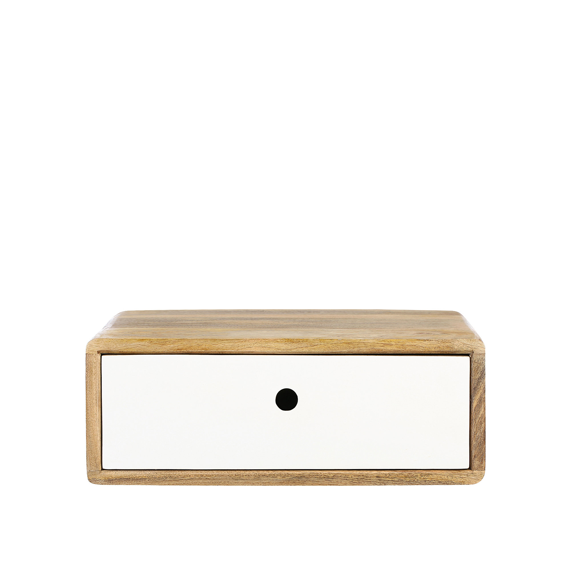 World Menagerie Brionna Wall Mounted 1 Drawer Solid Wood Bedside Table Reviews Wayfaircouk