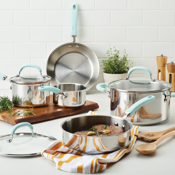 Rachael Ray Create Delicious 10 Piece Stainless Steel ...