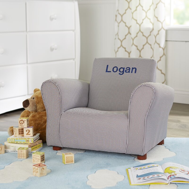 kids chair with name on it