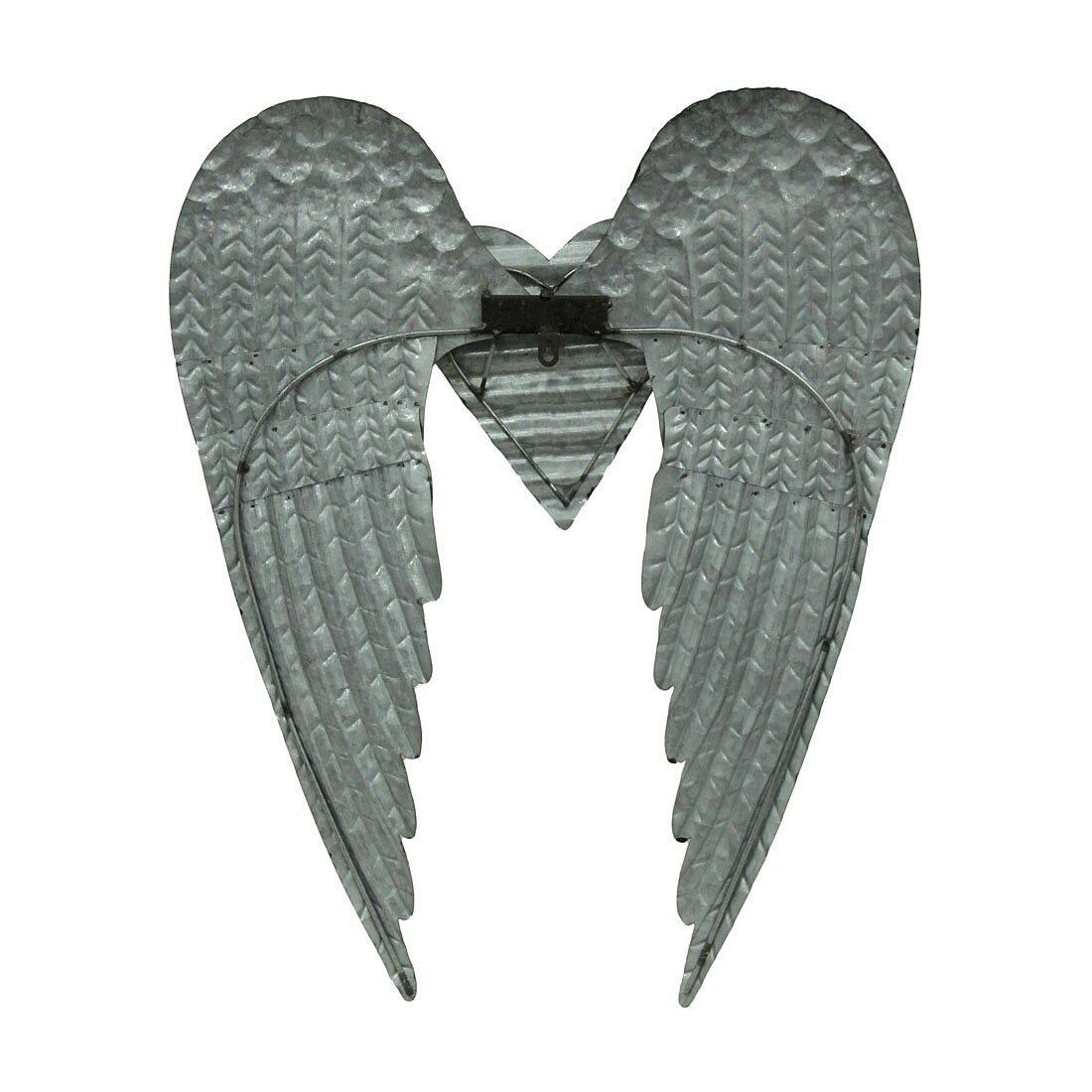 Ophelia & Co. Metal Angel Wings Heart Wall Décor | Wayfair