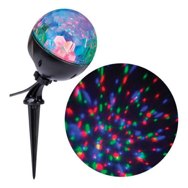 Gemmy Kaleidoscope Red/Green/Blue Turning Swirling light LED Projection lightsho 