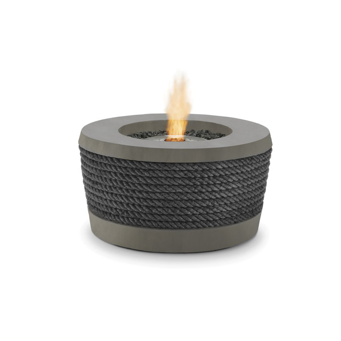 Loop Concrete Bio Ethanol Fire Pit Table Loop Concrete Bio Ethanol Fire Pit Table
