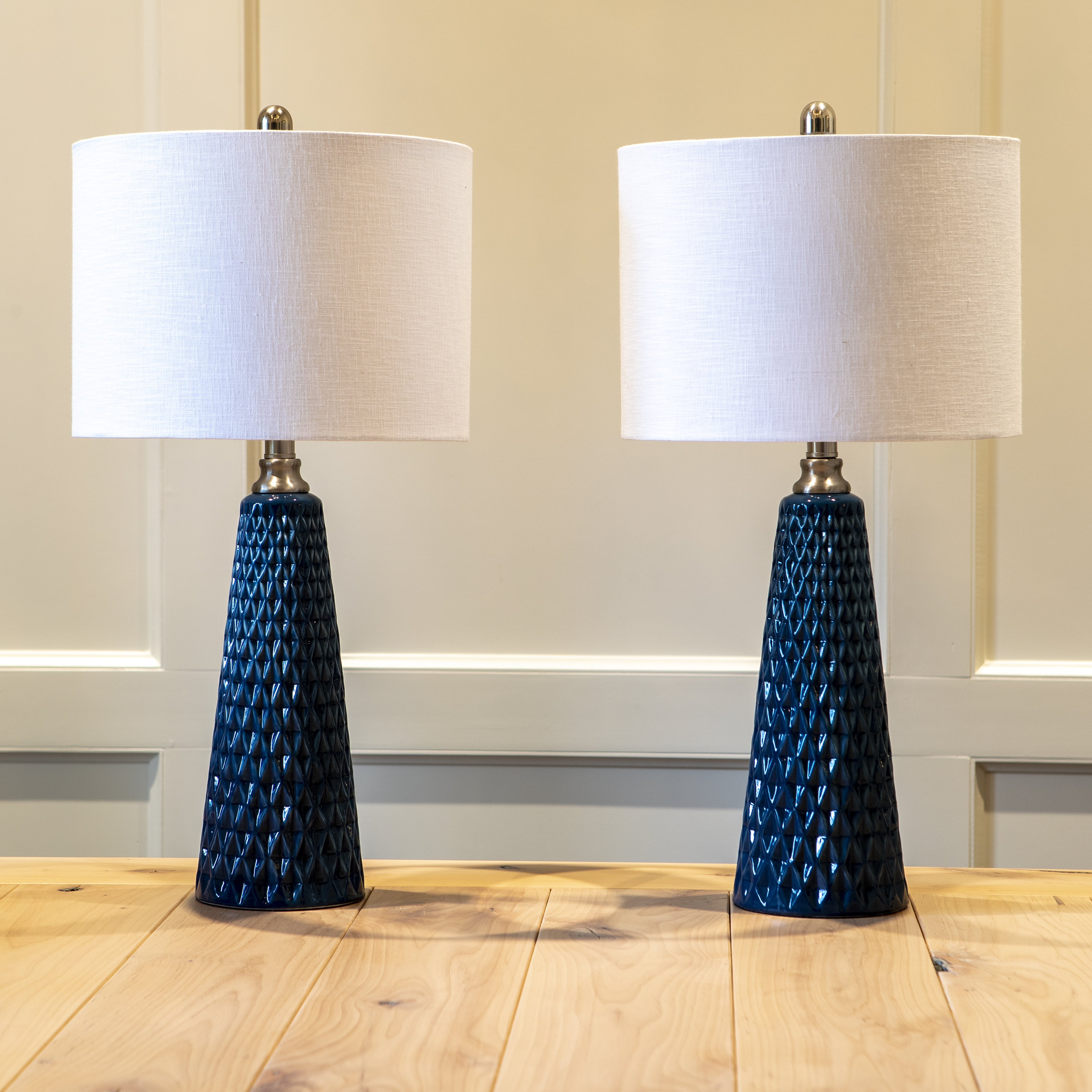 Wayfair table 2024 lamps blue