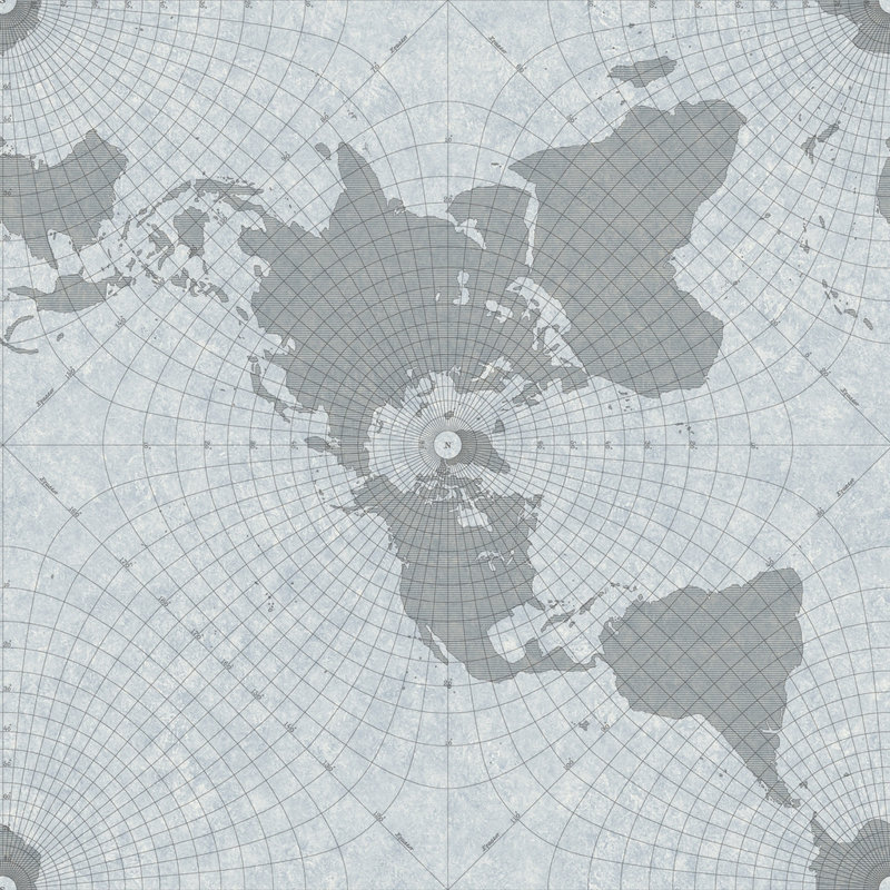 World Menagerie Selby 33 L X 20 5 W Maritime Map Wallpaper Roll