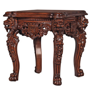 Lord Raffles Grand Hall Lion Leg End Table by Design Toscano