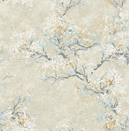 Canora Grey Dorene Cherry Blossoms 33 L X 20 5 W Wallpaper Roll Wayfair