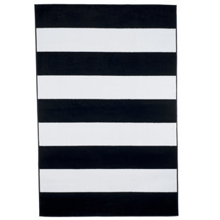 Black White Striped Rugs You Ll Love Wayfair Bold Stripe Black Area Rug