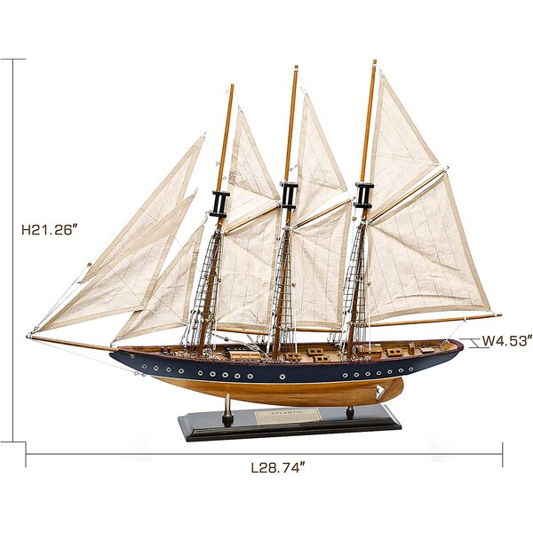 30" Defender Sailing Boat Model 