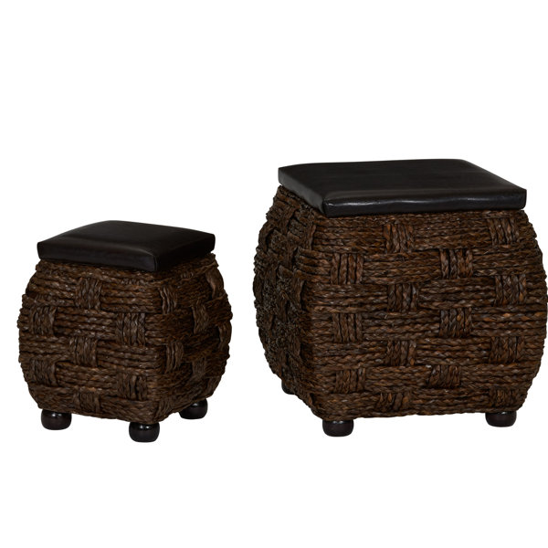 Outdoor Wicker Storage Ottoman Wayfair Outdoor Wicker Storage Ottoman Wayfair