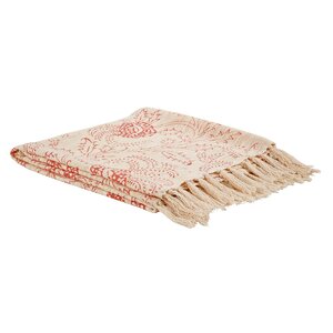 Rosalie Printed Woven Cotton Throw