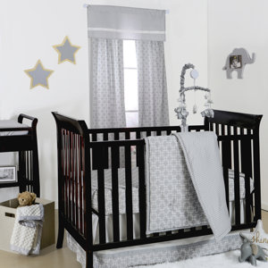 Doodle and Dot 4 Piece Crib Bedding Set