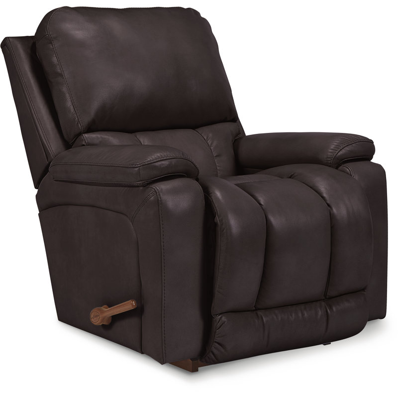 LaZBoy Greyson Leather Manual Rocker Recliner Wayfair