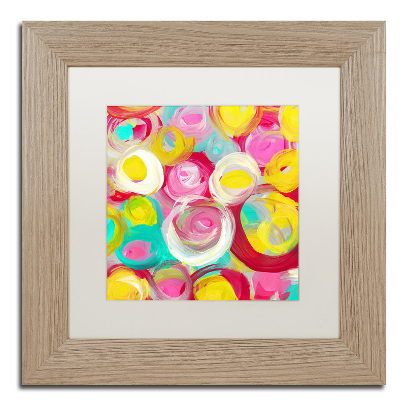 Trademark Art Rose Garden Circles Square 3 By Amy Vangsgard
