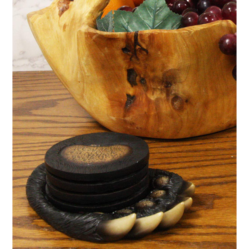 Millwood Pines Rustic Woodlands Track Black Bear Paw With Claws