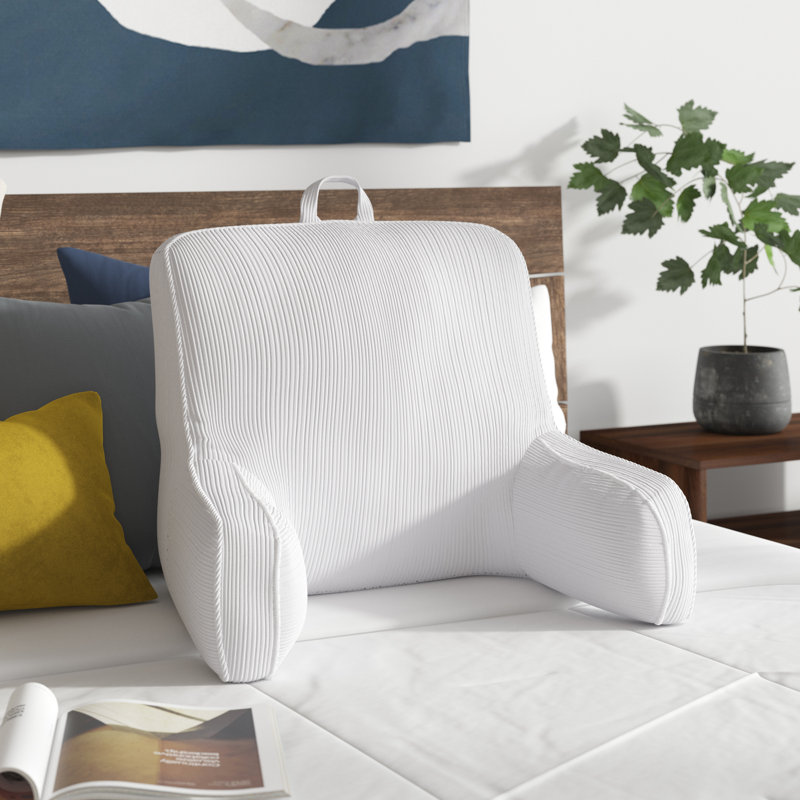 Ebern Designs Kenny Corduroy Lounger Cotton Backrest Pillow