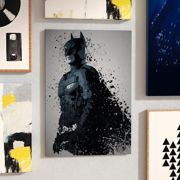 East Urban Home Pop Culture Splatter Series Dark Knight Graphic