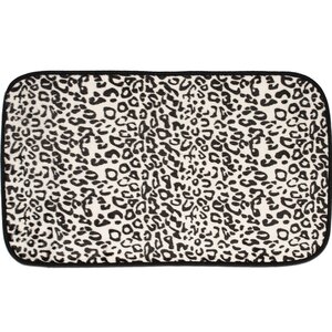 Exotic Snow Leopard Quick Dry Memory Foam Bath Rug