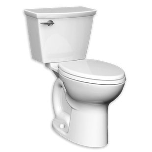 Go to store & view more images American Standard Cadet Studio 1.28 GPF Round Two-Piece Toilet